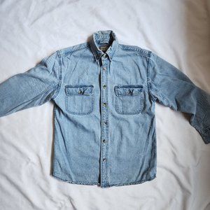 C.E. Schmidt Workwear 100% Cotton Light Blue Denim Jacket Men (M)